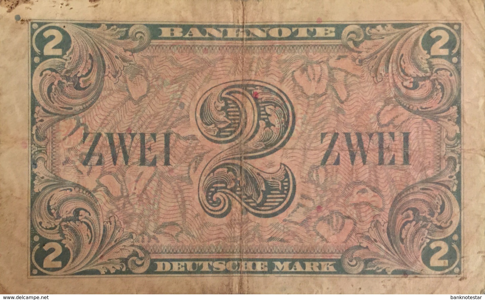 Germany West 2 Mark, WBZ-3a/Ro.234a (1948) - Fine - 2 Deutsche Mark