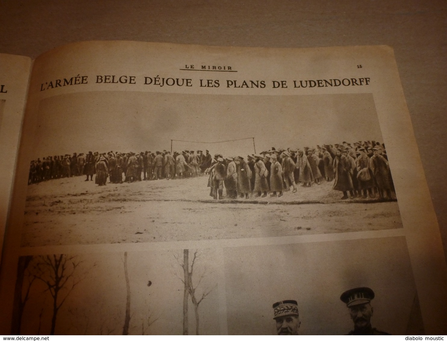 1918 LE MIROIR:Armée Belge;Venise Pont Rialto;Algérien à La Baïonnette;Zeebrugge;Vindictive;Recrutement Des Noirs;etc - 1900 - 1949