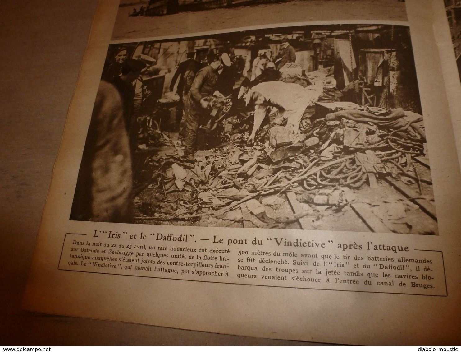 1918 LE MIROIR:Armée belge;Venise pont Rialto;Algérien à la baïonnette;Zeebrugge;Vindictive;Recrutement des noirs;etc