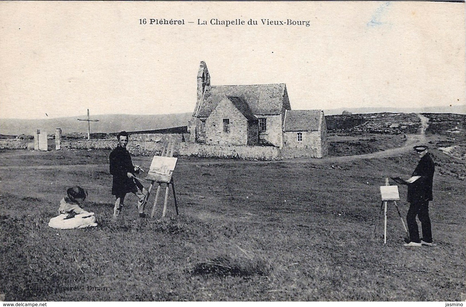 Pléhérel - La Chapelle Du Vieux- Bourg. (peintres). (Léon Hamonet?) - Autres & Non Classés