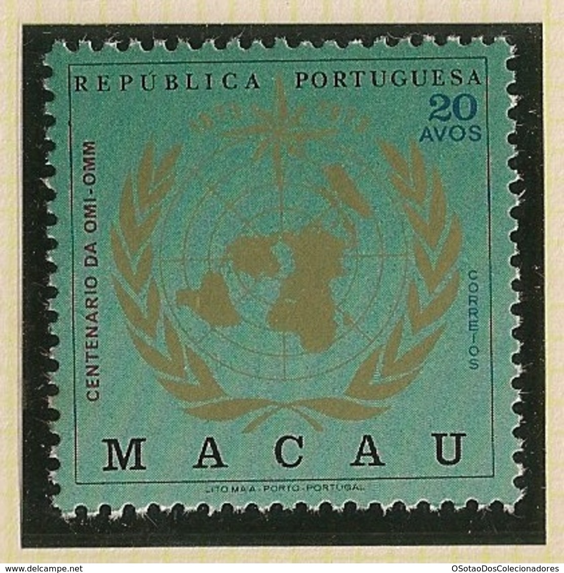 Macau Portugal China Chine 1973 - Centenário OMI OMM Organização Meteorológica Mundial - Anniversary Of WMO - MNH/Neuf - Ongebruikt