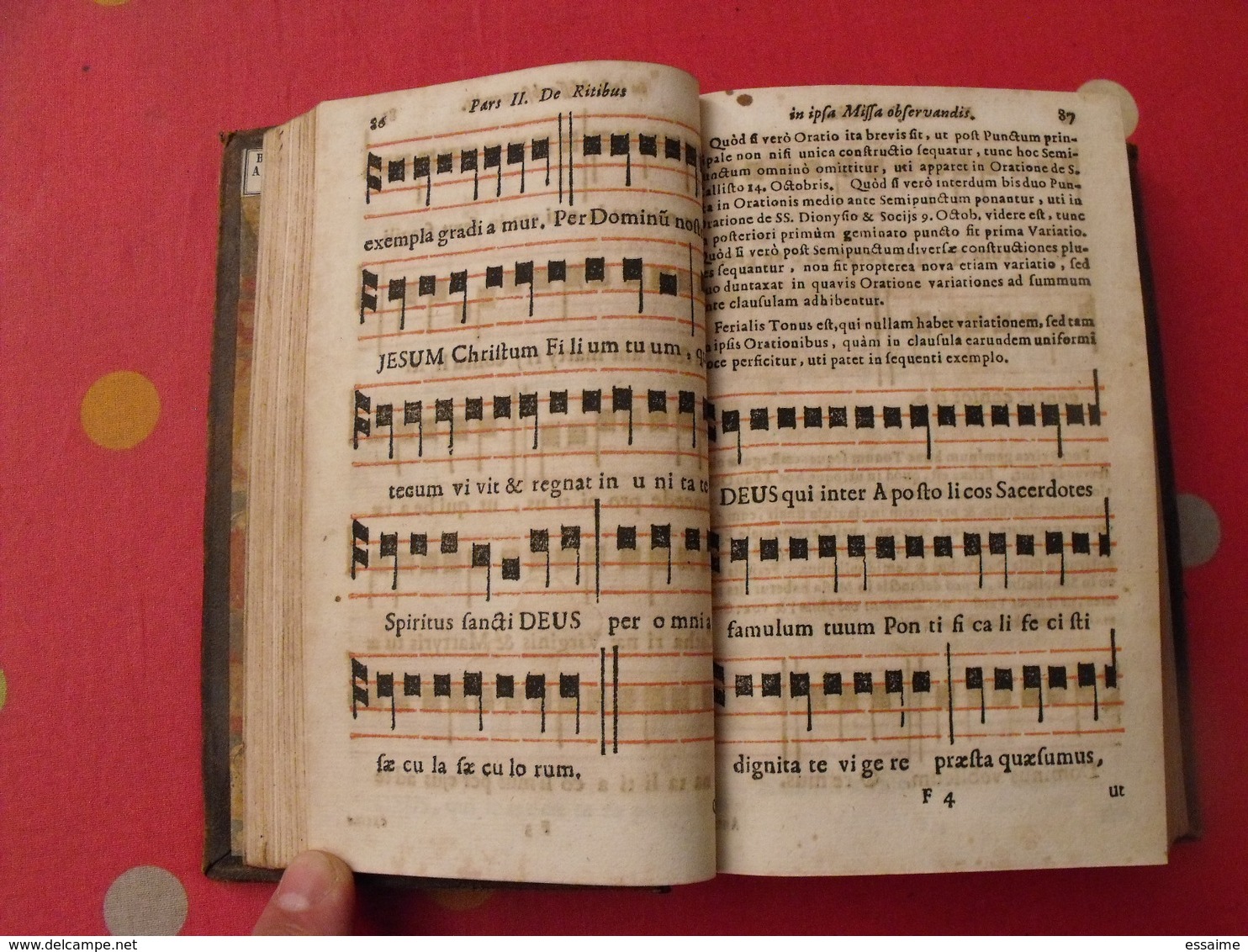 instructio practica prima de ss. missae sacrificio. secunda de horis canonicis tobia lohner. jésuite. 1707 et 1700