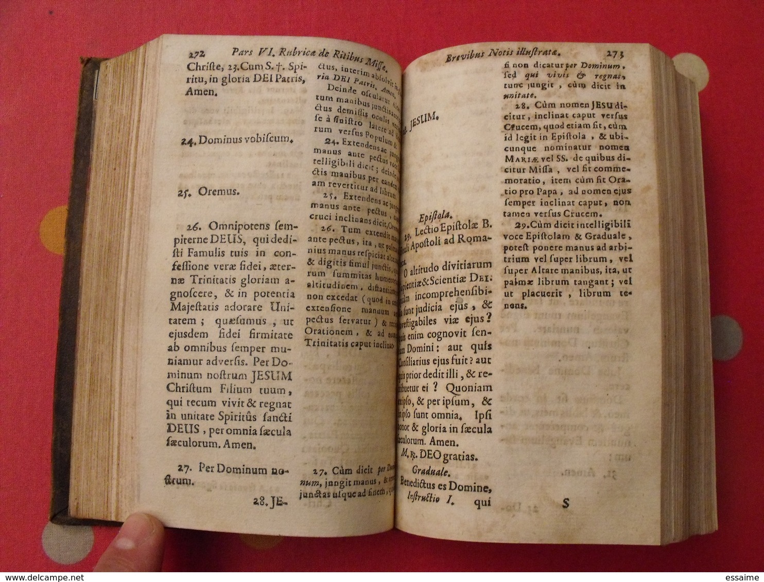 instructio practica prima de ss. missae sacrificio. secunda de horis canonicis tobia lohner. jésuite. 1707 et 1700