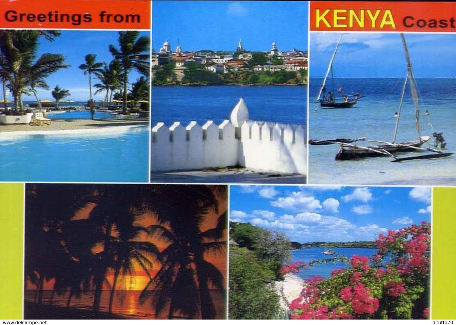 Greetings From Kenya Coast - 80 - Formato Grande Non Viaggiata – E 7 - Non Classificati