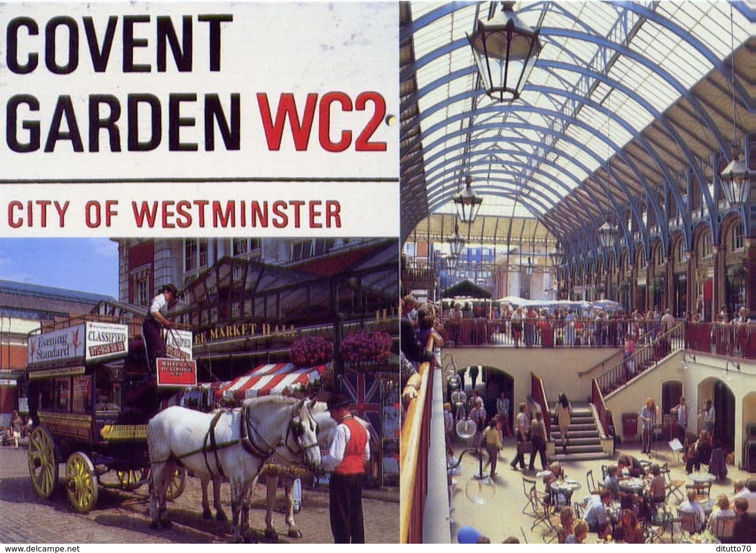 Convent Garden Wc2 - City Of Westminster - Formato Grande Viaggiata – E 7 - Altri & Non Classificati