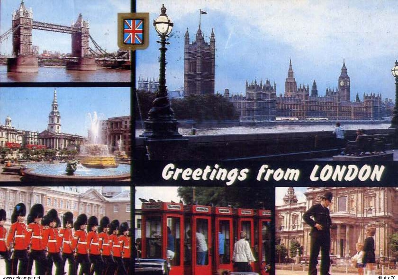 Greetings From London - Formato Grande Viaggiata – E 7 - Altri & Non Classificati