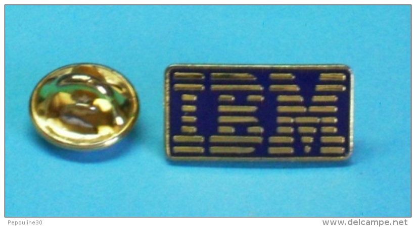 1 PIN'S //  ** LOGO / IBM ** - Informatique