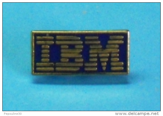 1 PIN'S //  ** LOGO / IBM ** . (Hello.) - Informatique