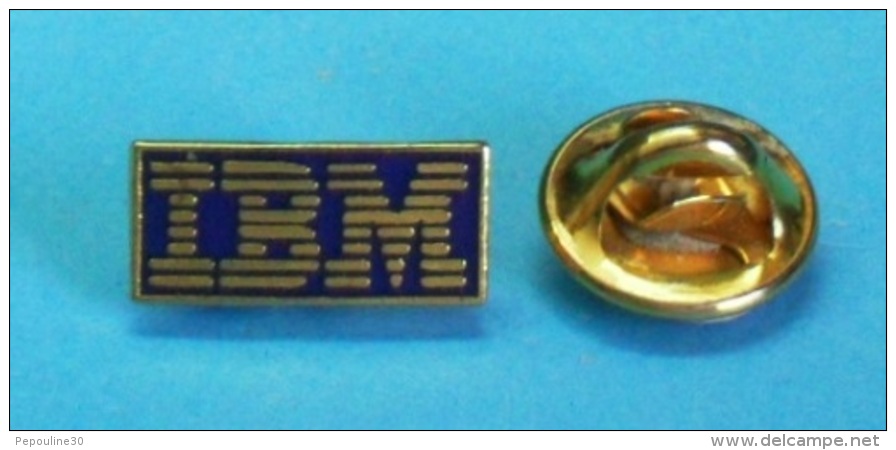 1 PIN'S //  ** LOGO / IBM ** . (Hello.) - Informatique