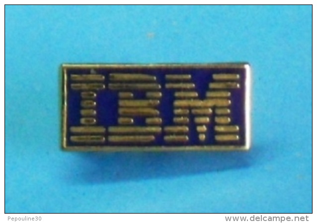 1 PIN'S //  ** LOGO / IBM ** . (Hello.) - Informatique