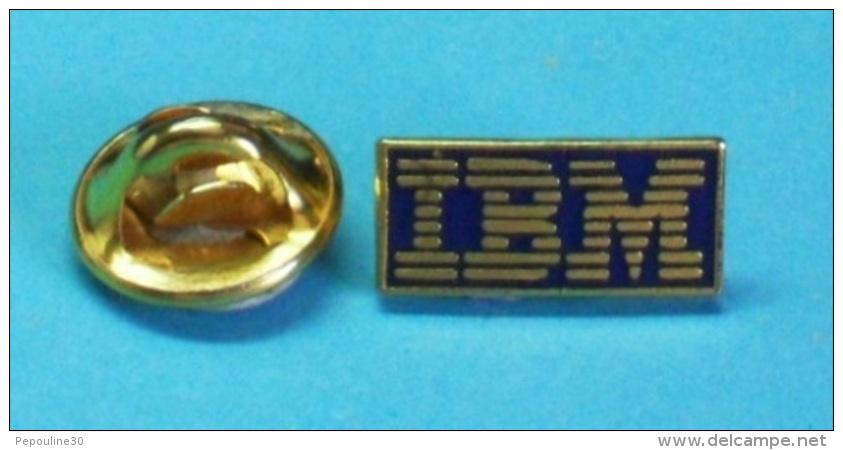 1 PIN'S //  ** LOGO / IBM ** . (Hello.) - Informatique