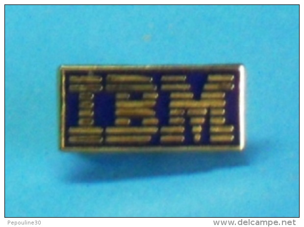 1 PIN'S //  ** LOGO / IBM ** . (Hello.) - Informatique