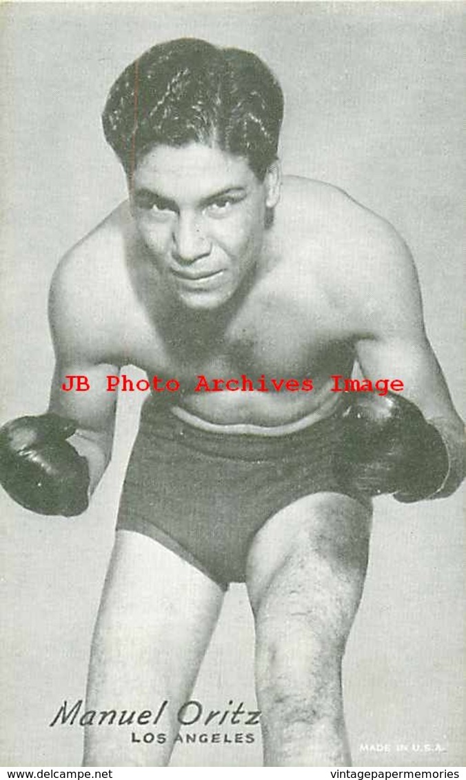 243957-Arcade Card, Boxer Manuel Oritz Of Los Angeles - Boxing
