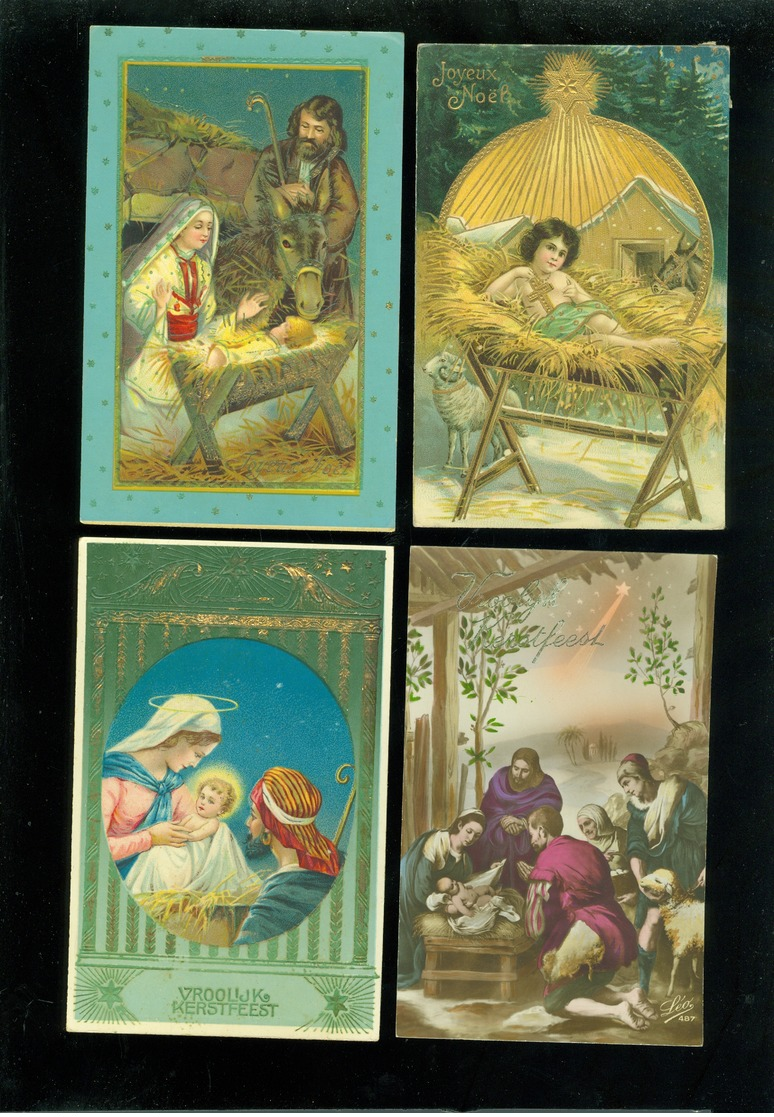Beau Lot De 60 Cartes Postales De Fantaisie Crèche De Noël  Mooi Lot 60 Postkaarten Fantasie Kerststal  Kerstmis  Kribbe - 5 - 99 Postkaarten