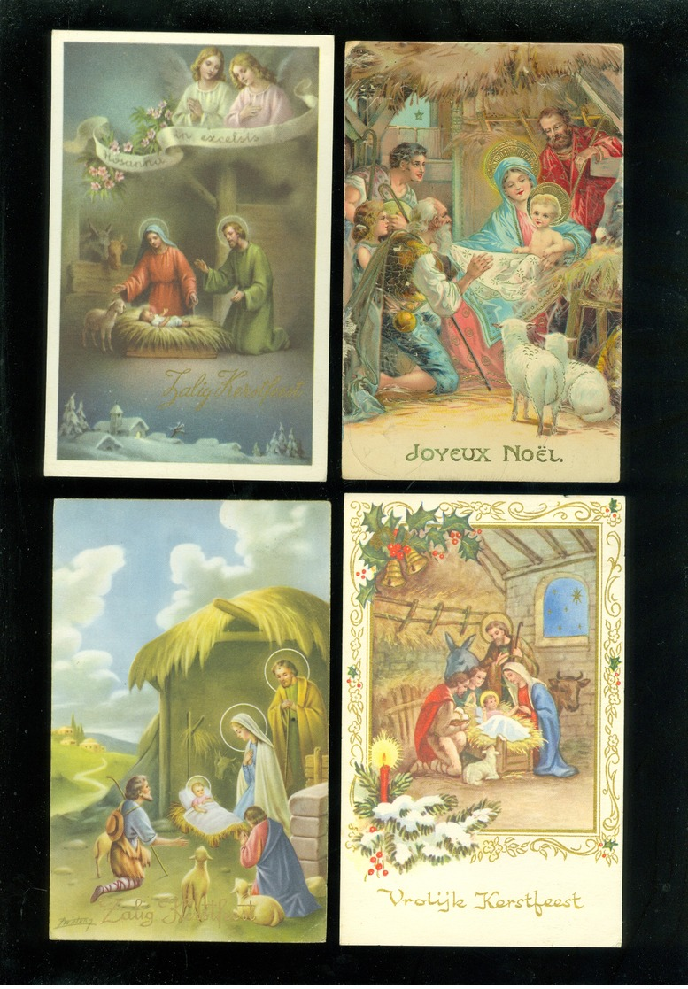 Beau Lot De 60 Cartes Postales De Fantaisie Crèche De Noël  Mooi Lot 60 Postkaarten Fantasie Kerststal  Kerstmis  Kribbe - 5 - 99 Postales