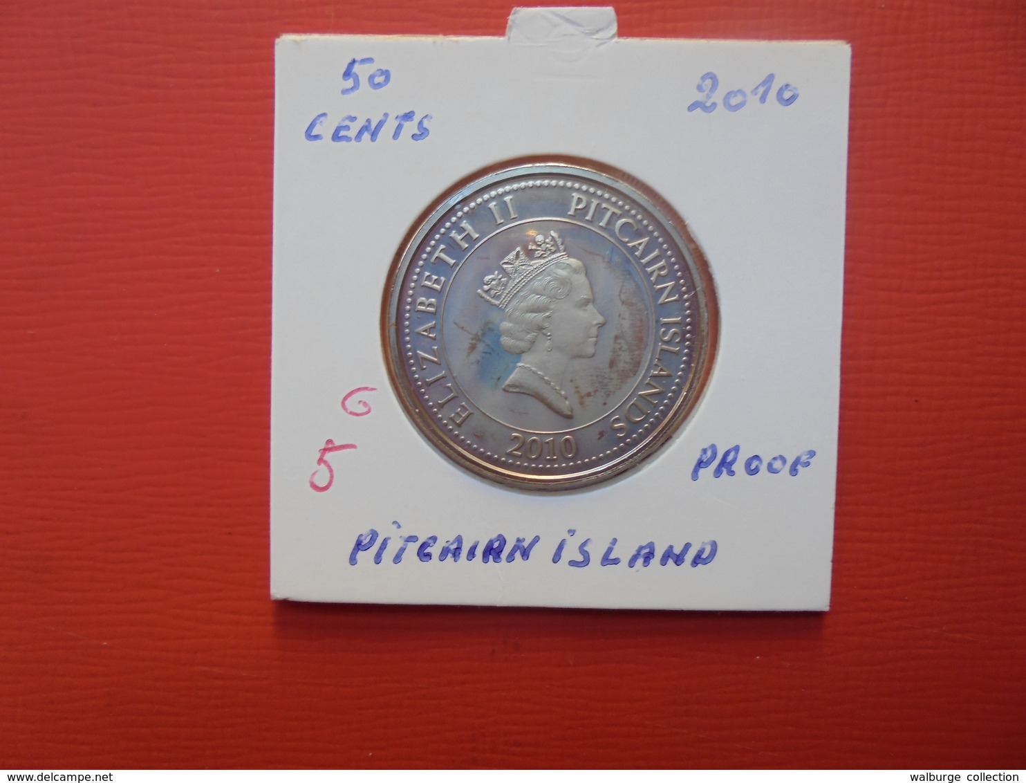 PITCAIRN ISLAND 50 Cents 2010 "PROOF" - Pitcairn