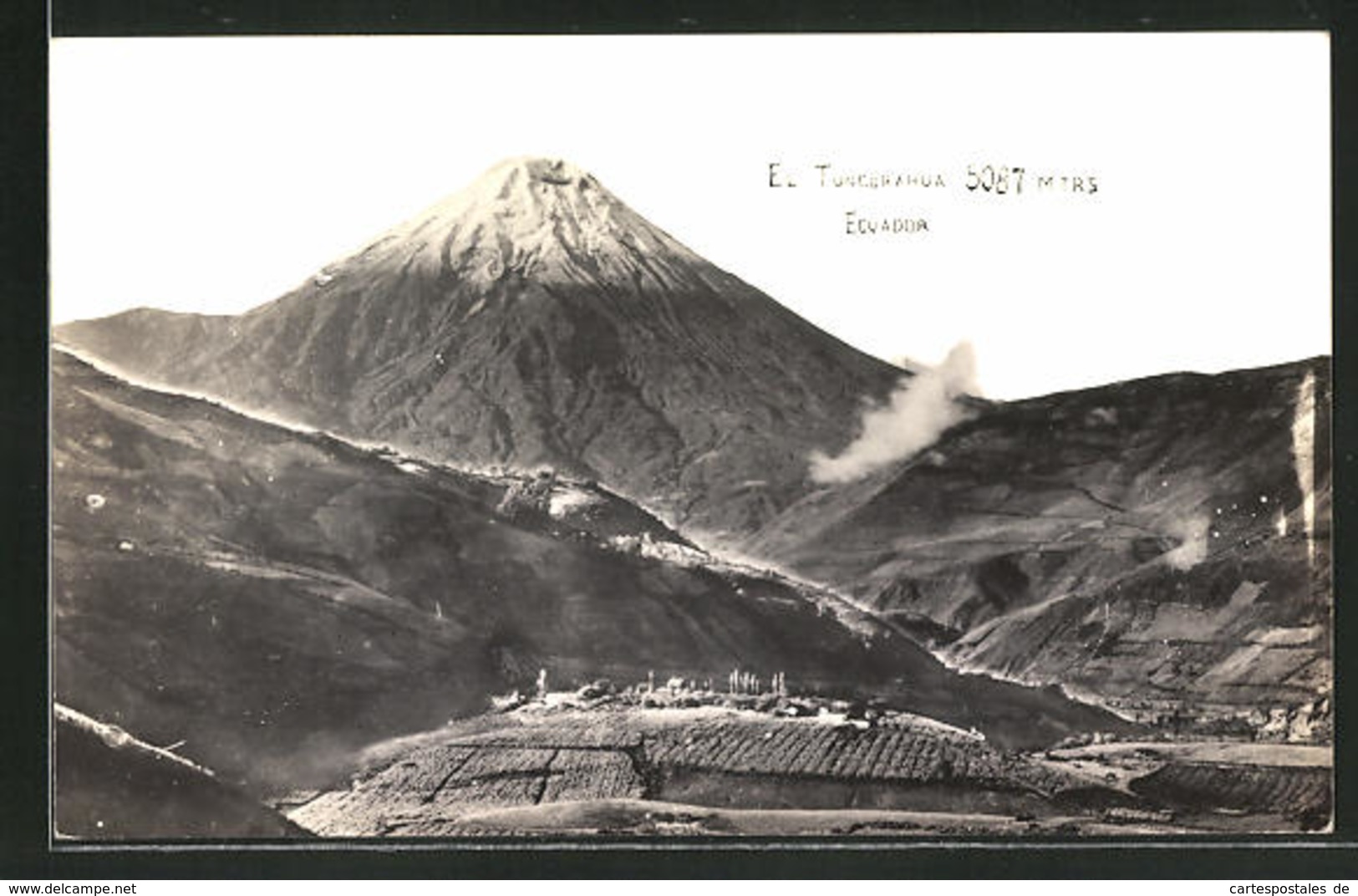 AK Ecuador, Blick Auf Den Tungurahua - Ecuador