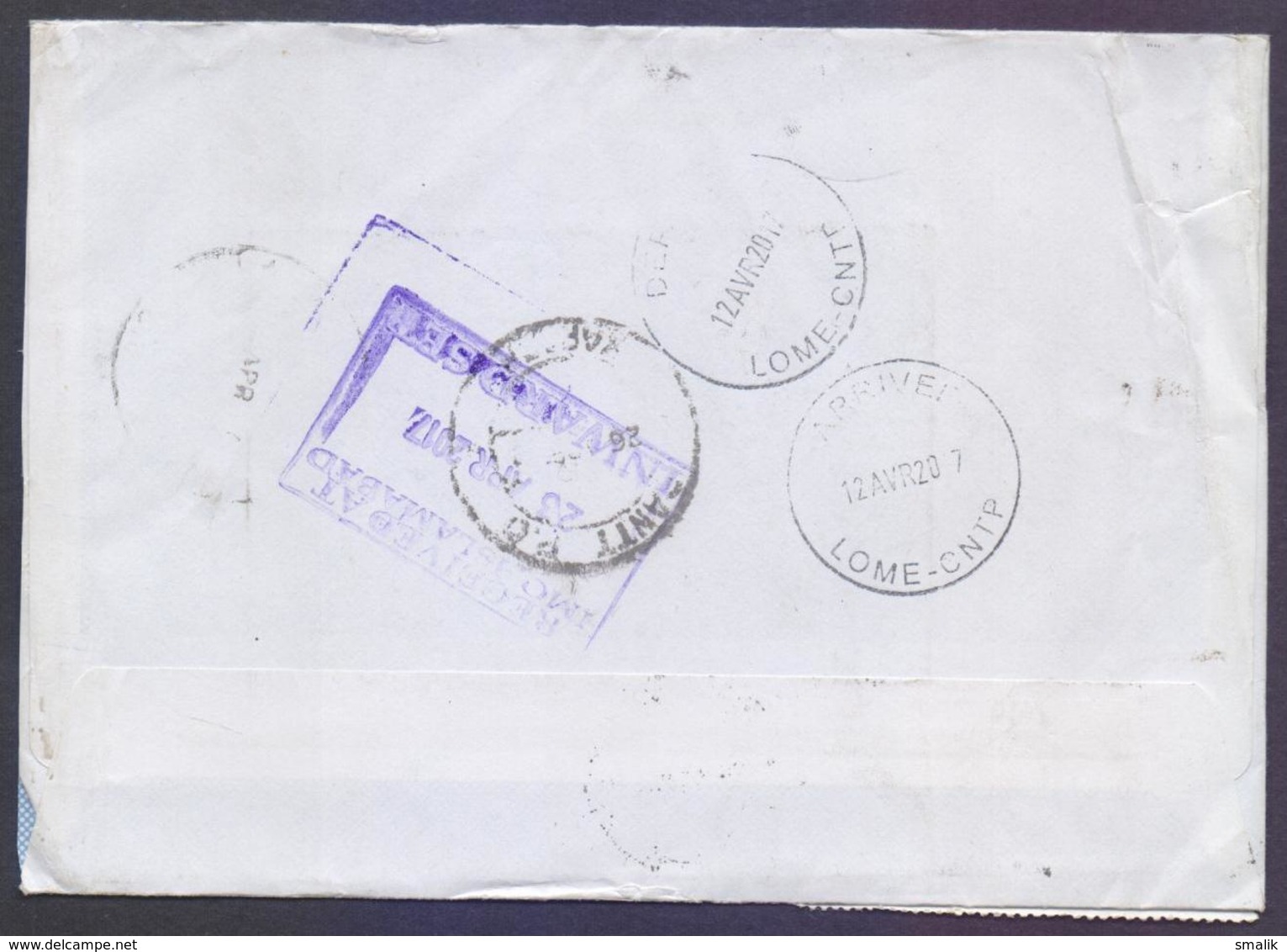 STOP AIDS, Disease Health, Postal History Cover From TOGOLAISE TOGO, Used 12.4.2007 - Ziekte