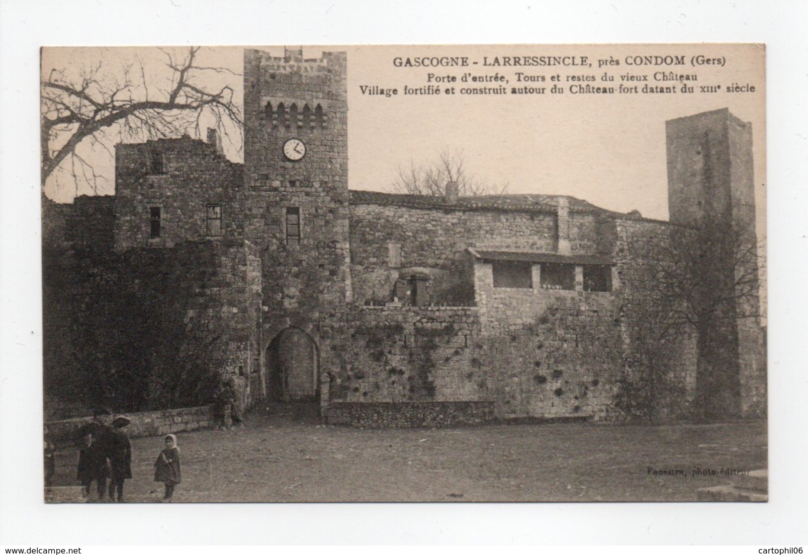 - CPA GASCOGNE-LARRESSINCLE (32) - Vieux Château - Photo-Edition Fenestra - - Autres & Non Classés