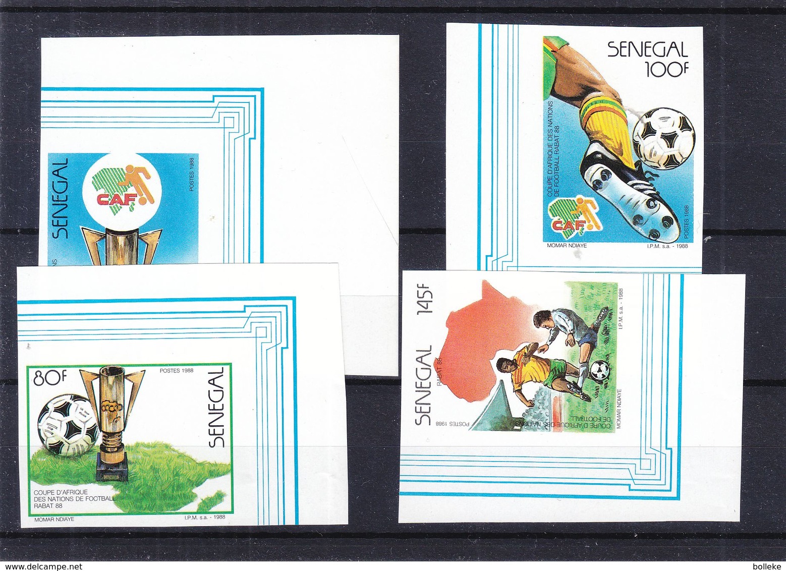 Senegal - Michel 973 / 6 ** - MNH - NON Dentelés - Coupe D'Afrique Des Nations - - Africa Cup Of Nations