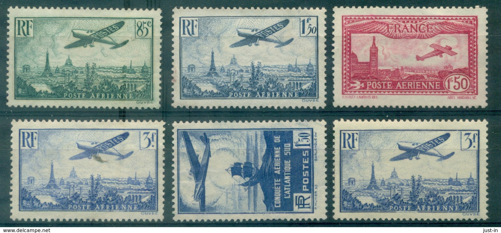 FRANCE Poste 320 + PA5+8+9+12x2 Tous Neuf S/gomme (cote En X:110 € / En Xx :217 €) - 1927-1959 Mint/hinged