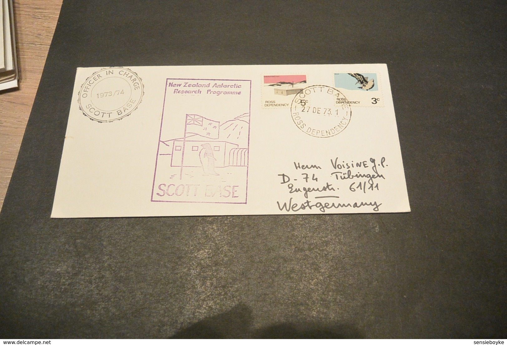 FC403a - FDC Ross Dependency - 1973 - New Zealand Antarctic Research Programme - Programmi Di Ricerca