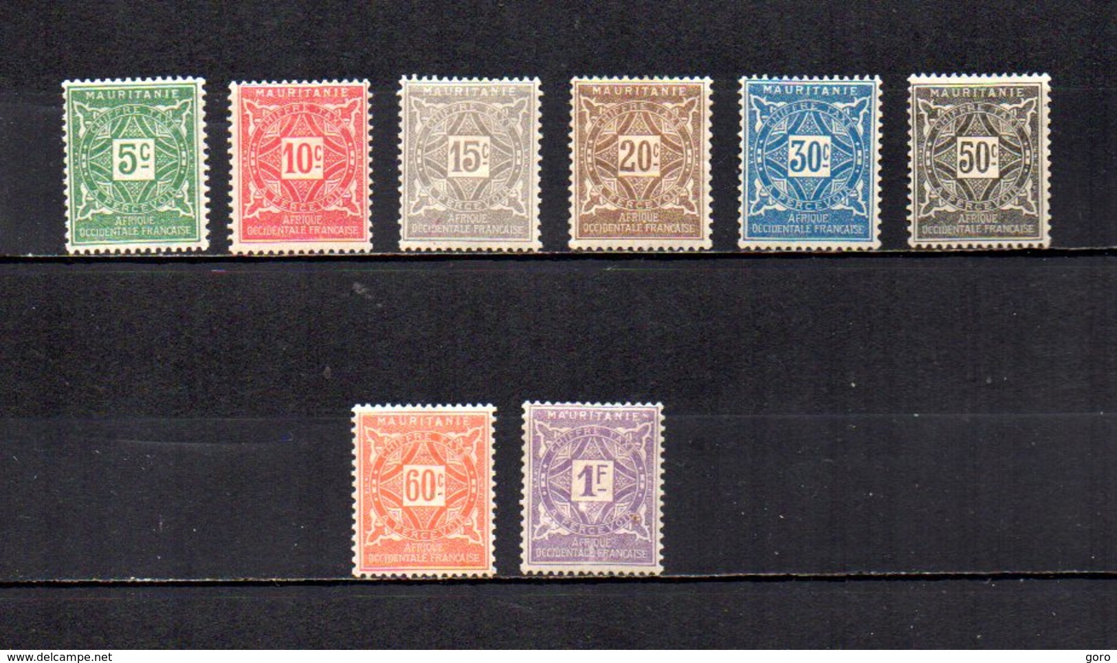 Mauritania  1914  .-  Y&T  Nº     17/24     Taxa - Used Stamps