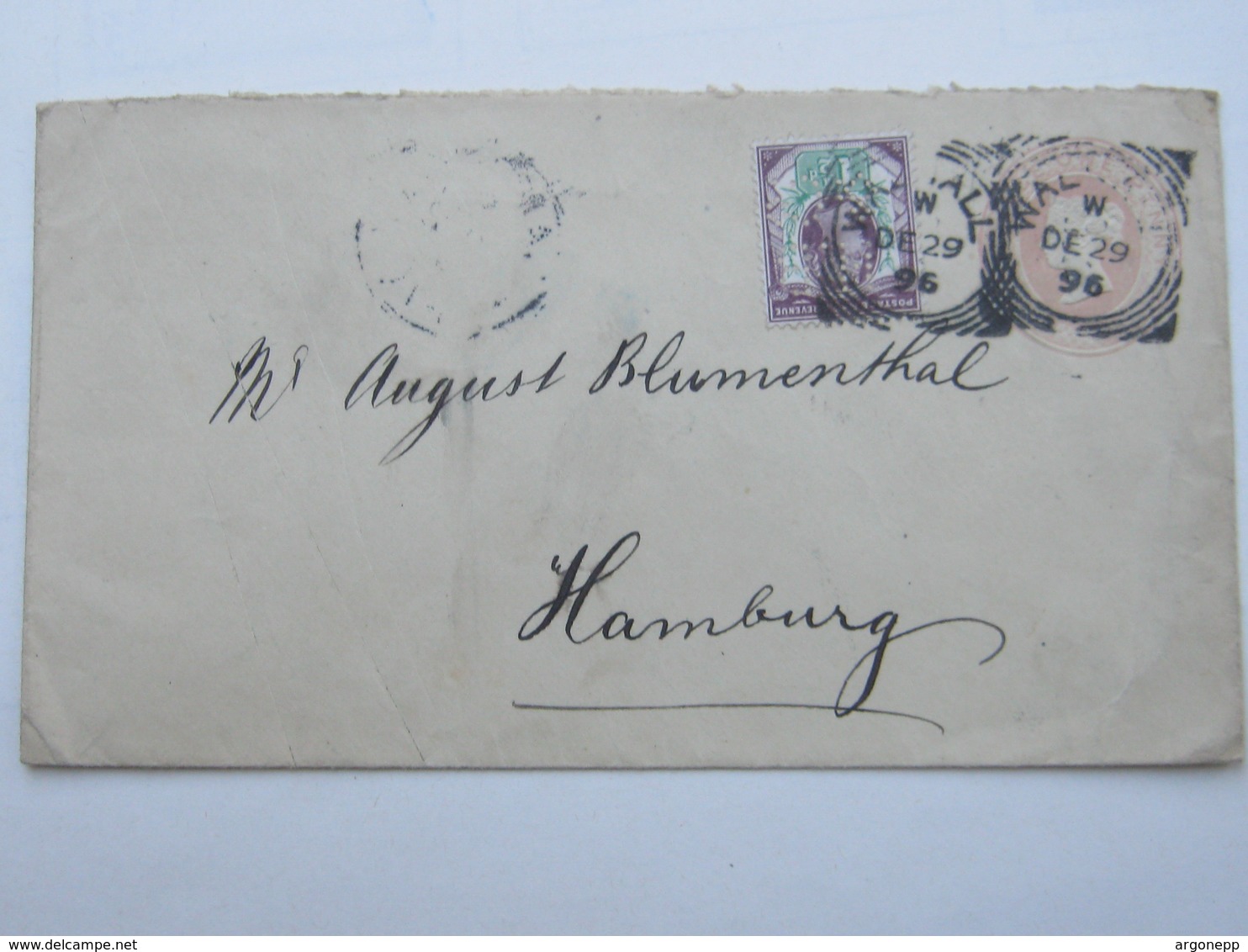 1896 , Perforation , Perfin , Cover To Germany - Perfins