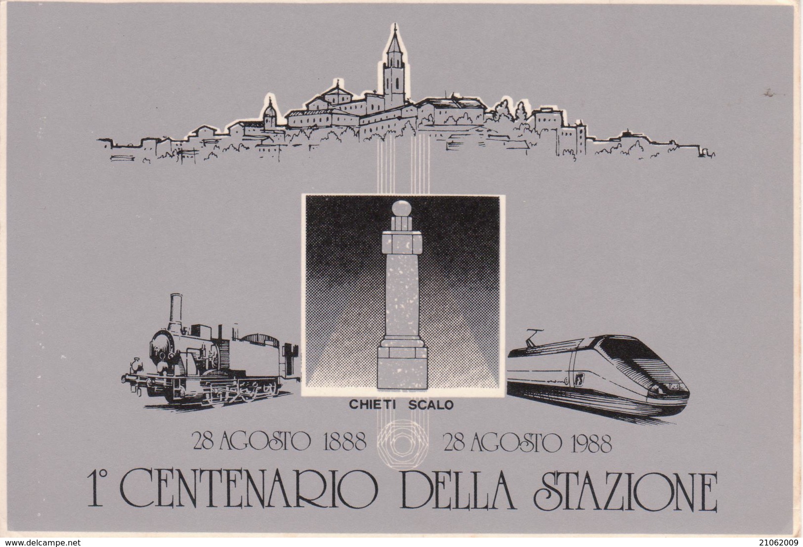1° Centenario Della Stazione Di Chieti Scalo 1988 - Pubblicitari
