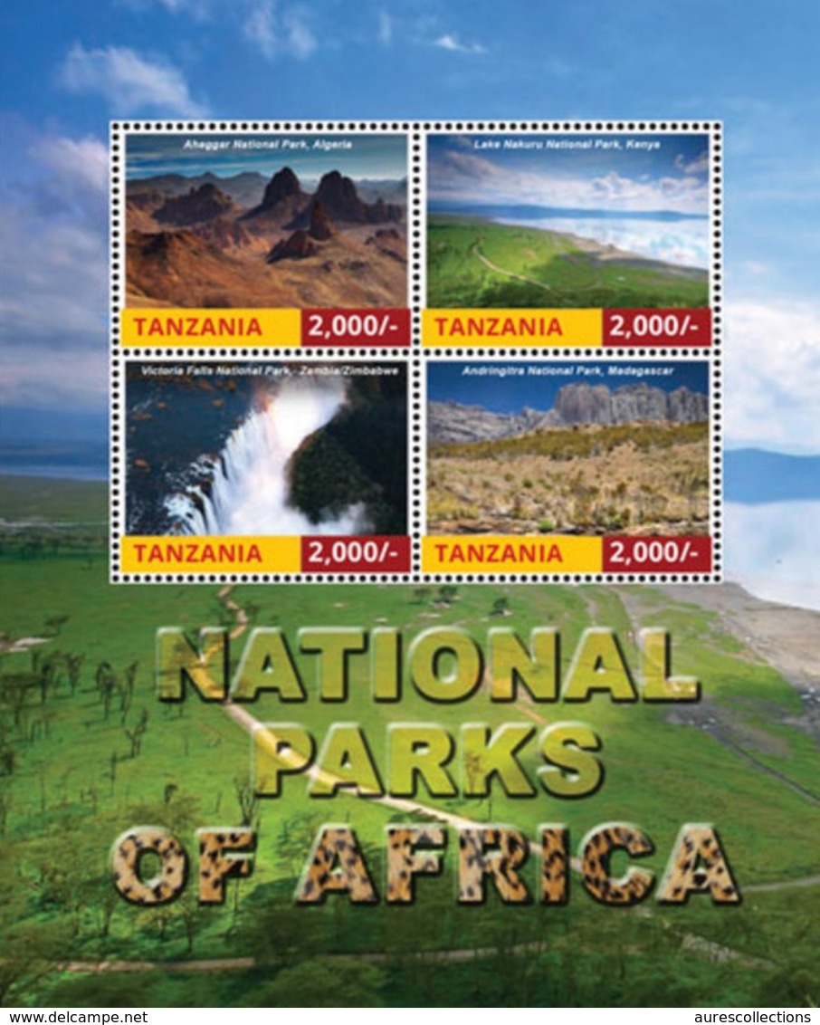 ¤¤ ALGERIA IN STAMPS ¤¤ TANZANIA 2016 NATIONAL PARKS OF AFRICA  SHEET BLOC BLOCK  MNH - Non Classés