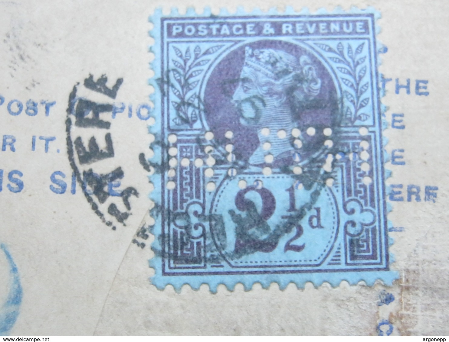 1896 , Perforation , Perfin ,registered  Cover To Germany - Perfins