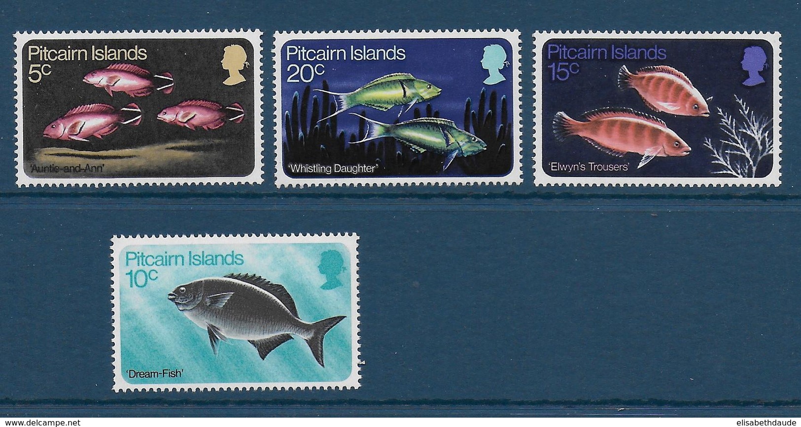 PITCAIRN - YVERT N° 113/116 ** MNH - COTE = 18 EUR. - FAUNE ET FLORE - POISSONS - Pitcairn Islands