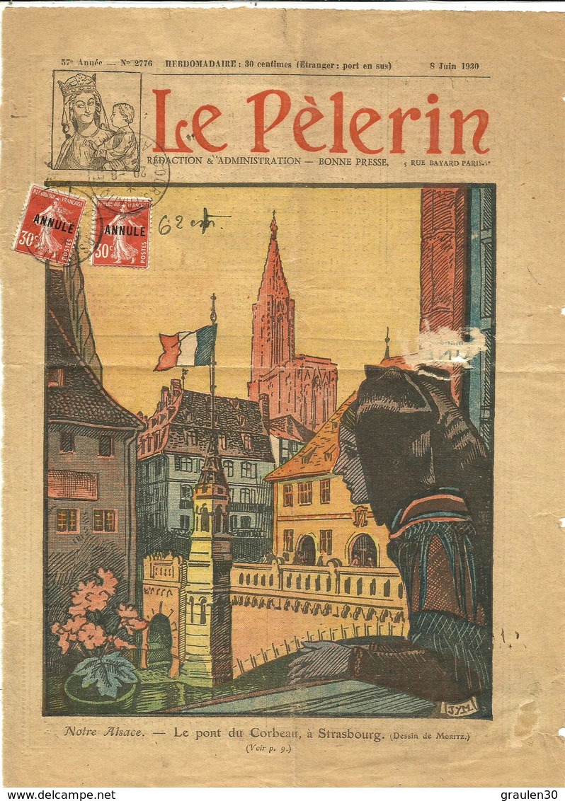 Sur Page De Garde Du "PELERIN3  2X N° 160" ANNULE" Avec Cachet Des COURS PRATIQUE D'ARRAS - 1939 - - Cours D'Instruction