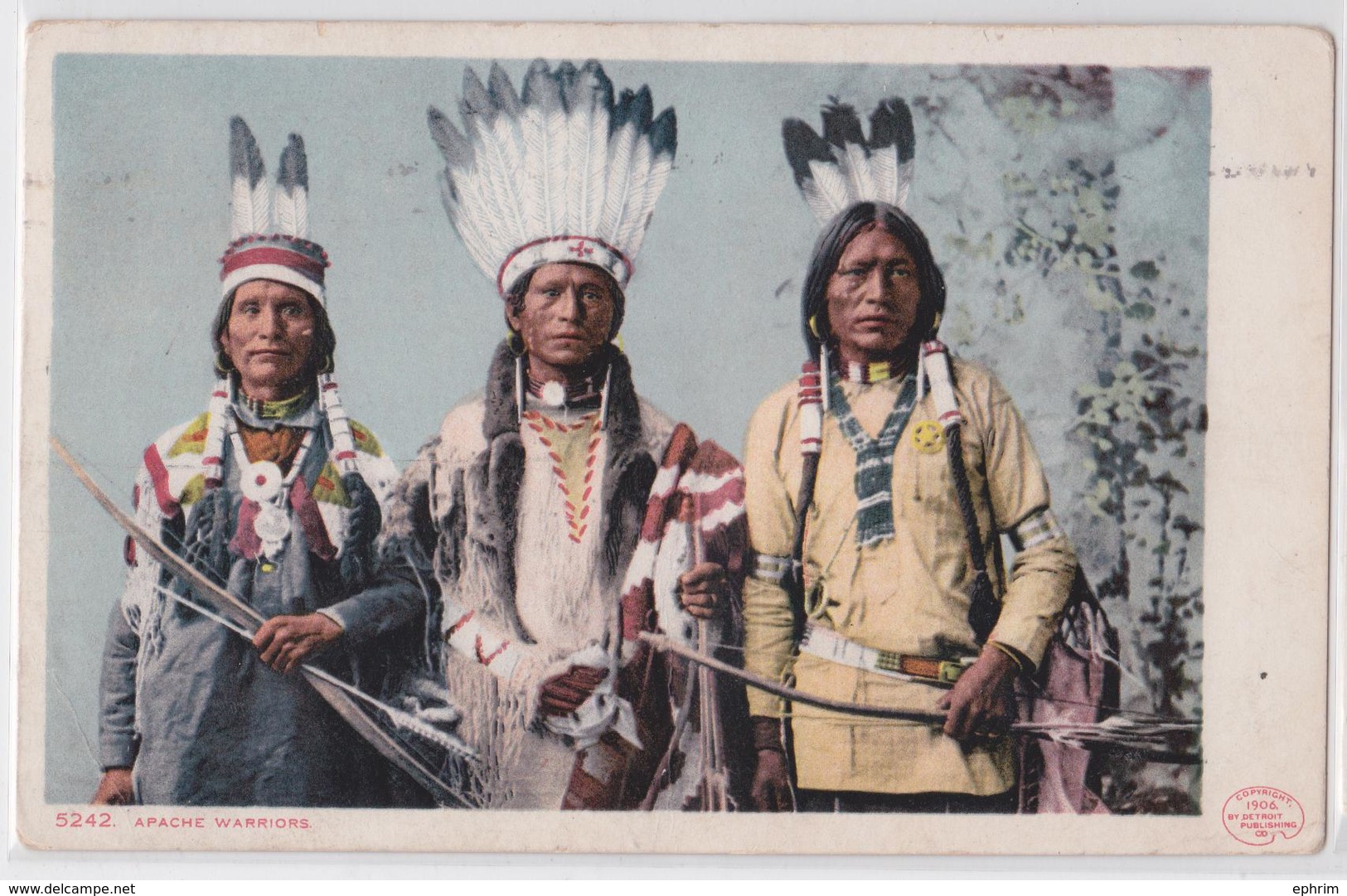 Apache Warriors - Indien - Native Indian - Indiens D'Amérique - Detroit Publishing Co 1906 - Indianer