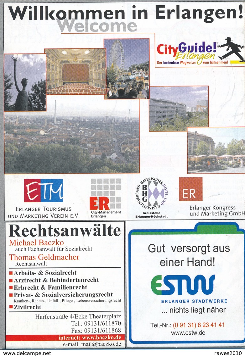 Deutschland Erlangen Stadtplan - Other & Unclassified