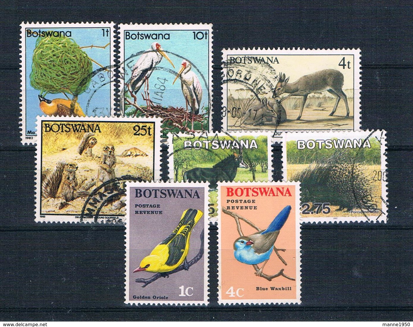 Botswana Kleines Lot 6 Werte Gestempelt 2 Werte ** - Botswana (1966-...)