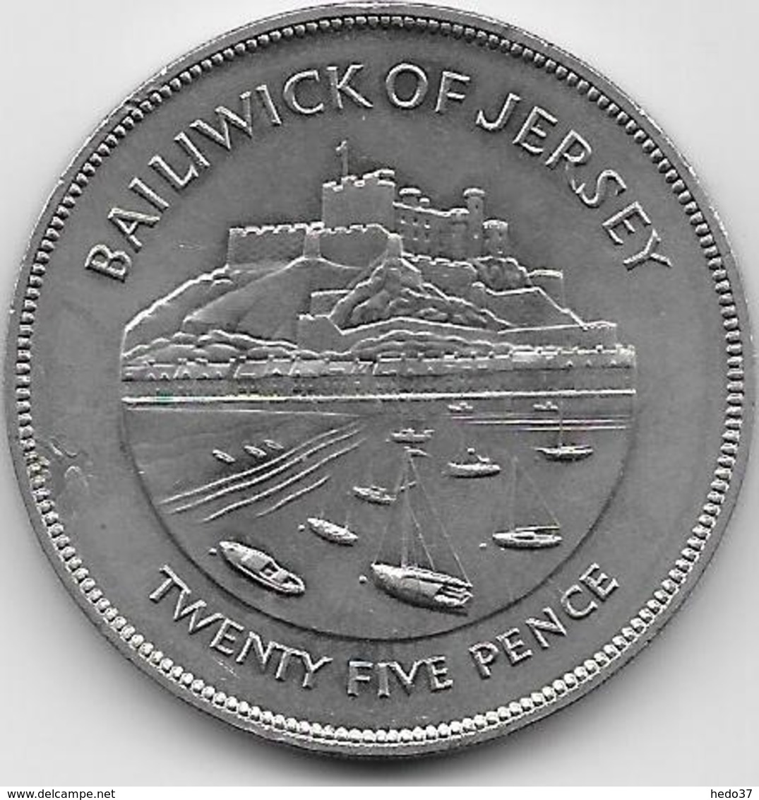 Jersey - 25 New Pence - 1977  - TTB - Jersey
