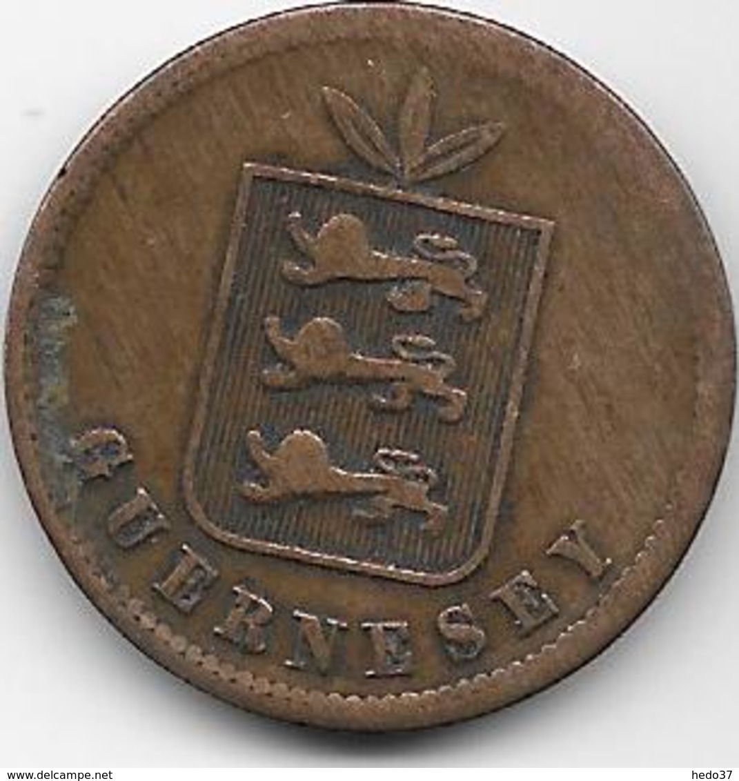 Guernesey - 4 Doubles - 1864  - TB - Guernsey