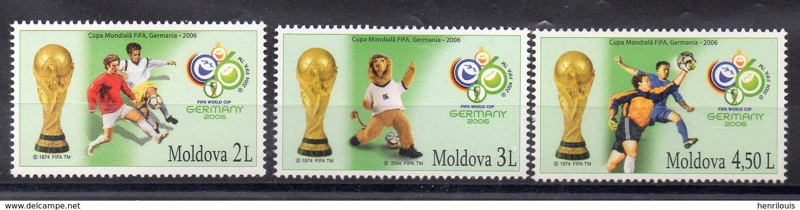 MOLDAVIE  Timbres Neufs ** De 2006  ( Ref 5713 ) Sport - Football - Moldavie