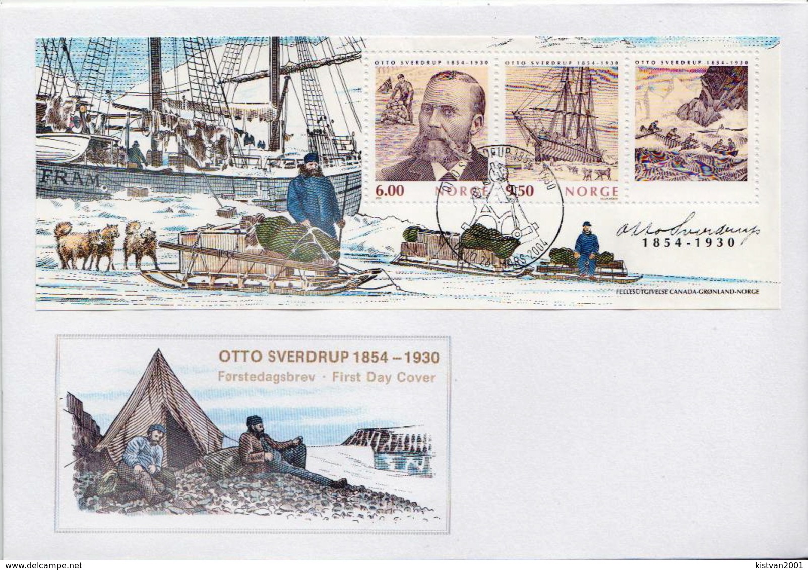 Norway SS On FDC - Erforscher