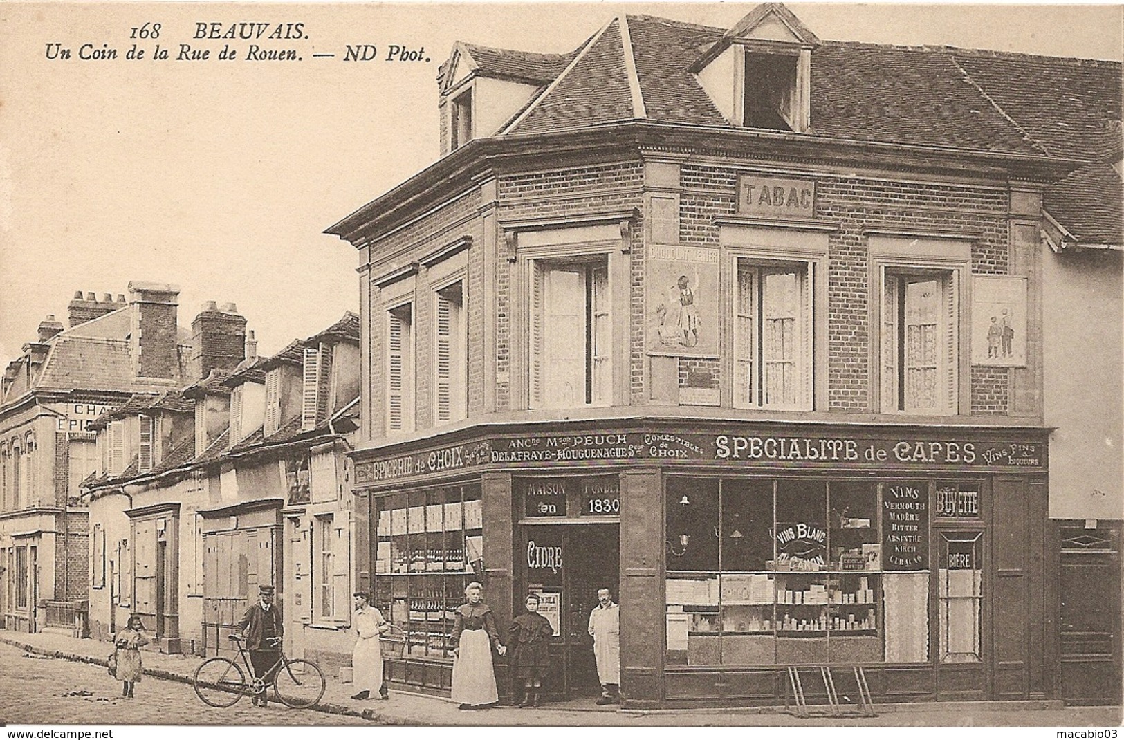 60  Oise  :   Beauvais Un Coin De La Rue De Rouen ( Pub )  Réf 4971 - Beauvais