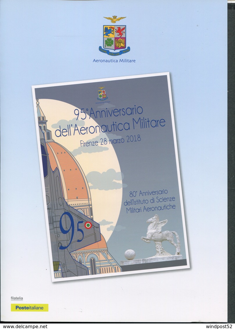 ITALIA FOLDER 2018 -90° ANNIVERSARIO AERONAUTICA MILITARE - Polizia – Gendarmeria