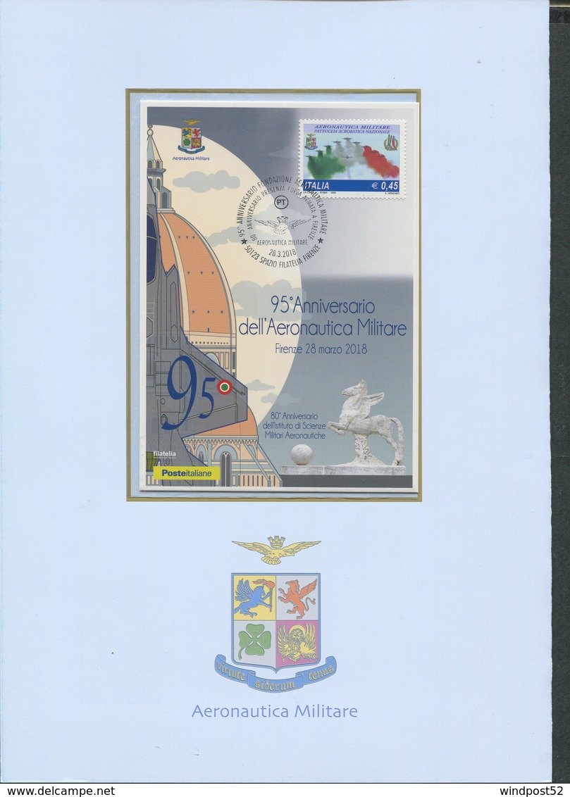 ITALIA FOLDER 2018 -90° ANNIVERSARIO AERONAUTICA MILITARE - Polizia – Gendarmeria