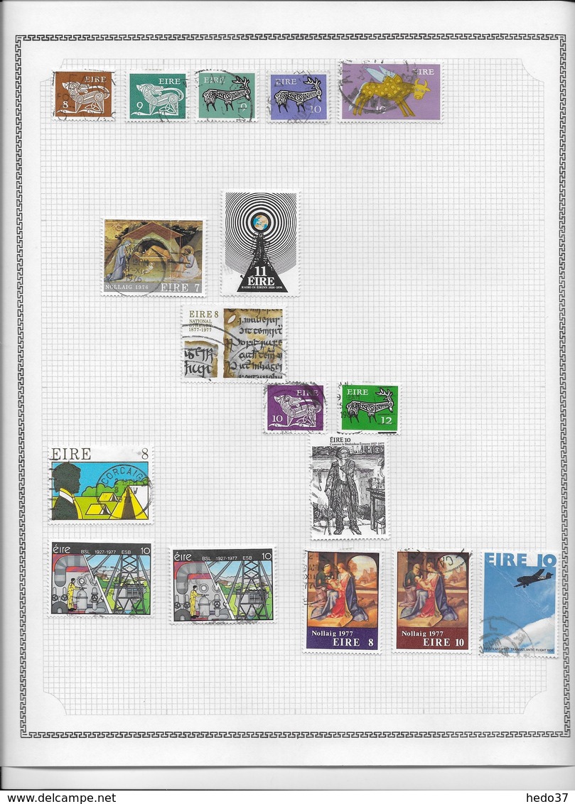 Irlande - Collection Vendue Page Par Page - Timbres Oblitérés - B/TB - Collections, Lots & Series