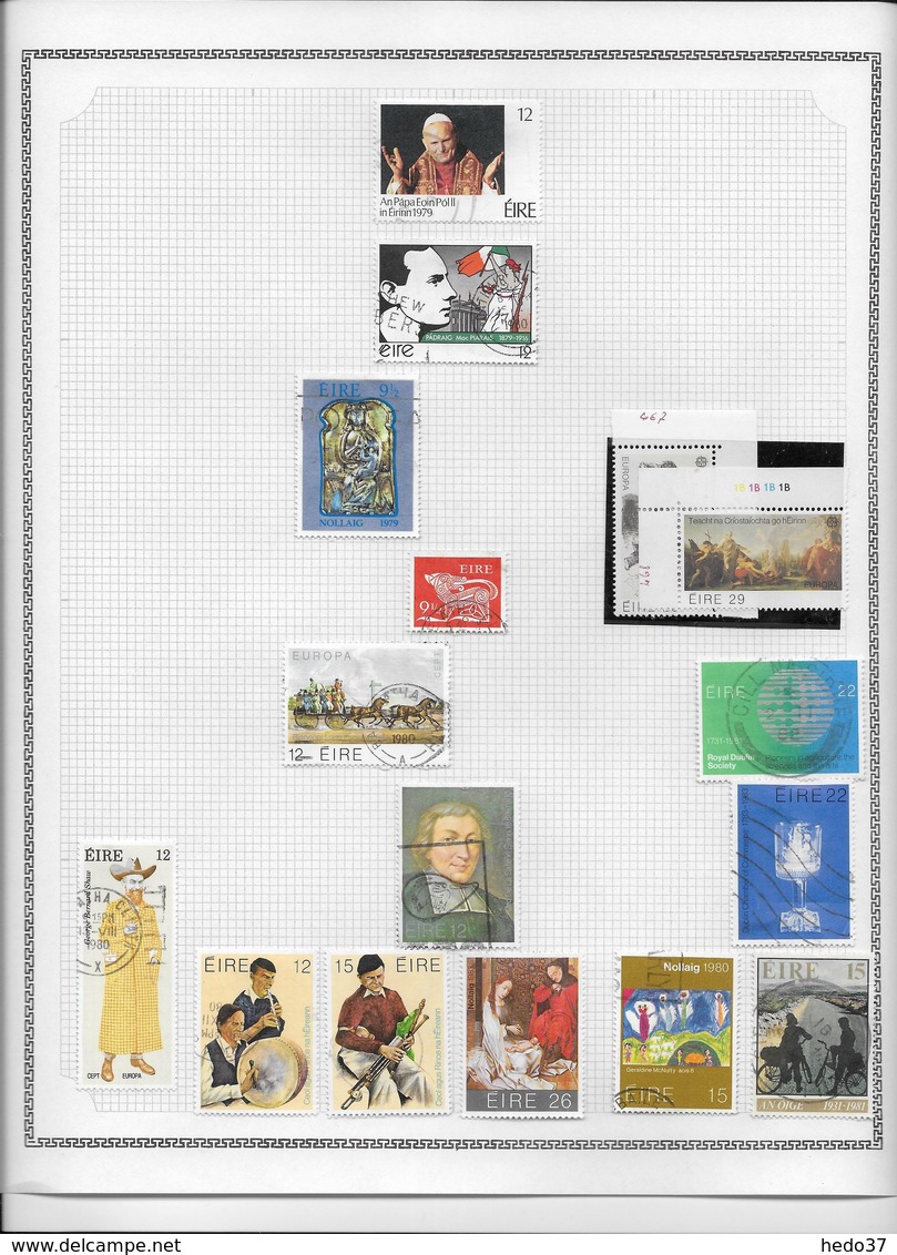 Irlande - Collection Vendue Page Par Page - Timbres Oblitérés - B/TB - Collections, Lots & Series