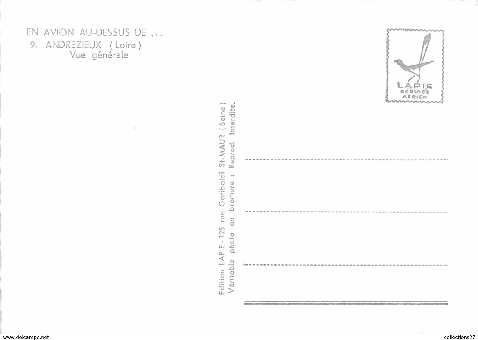 42-ANDREZIEUX- VUE GENERALE DU CIEL - Andrézieux-Bouthéon