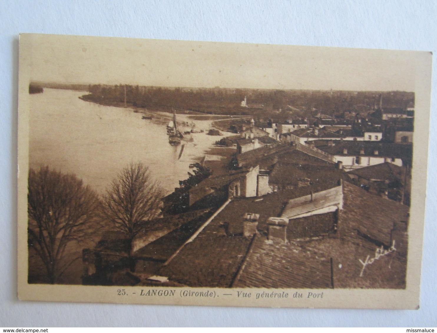 33 Gironde Langon Vue Générale Du Port - Langon