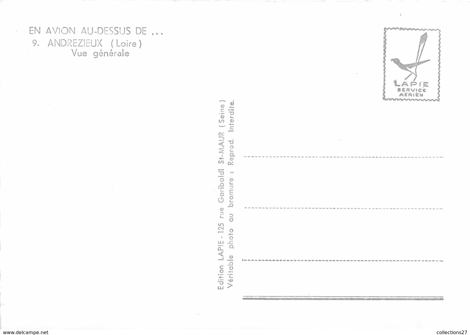 42-ANDREZIEUX-VUE GENERALE DU CIEL - Andrézieux-Bouthéon