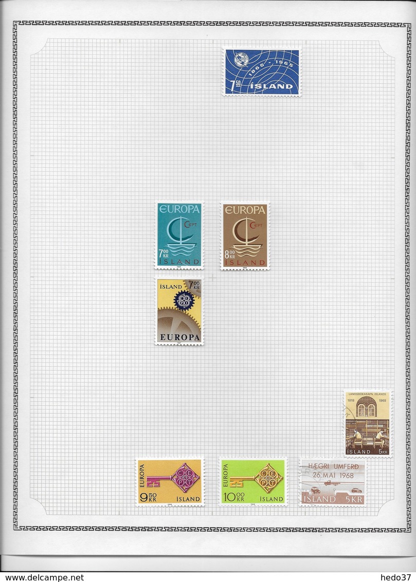 Islande - Collection Vendue Page Par Page - Timbres Neufs */oblitérés - B/TB - Collections, Lots & Series