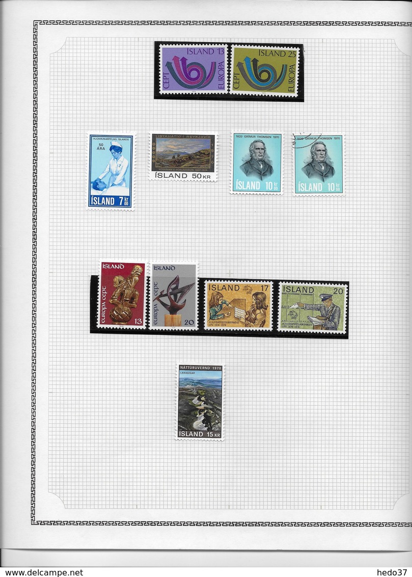 Islande - Collection Vendue Page Par Page - Timbres Neufs */oblitérés - B/TB - Lots & Serien